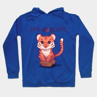 Cats will be cats. Hoodie